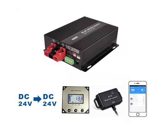24V DC電池充満コントローラーLCDは車電池のためのMPPTを表示する