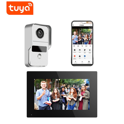 無線1080p Wifiのビデオ ドアベルは7インチの記入項目カメラの夜間視界をワイヤーで縛った