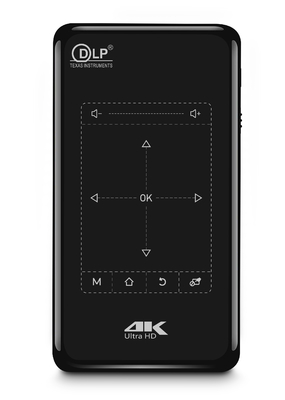 65 ルーメン ミニ ポータブル ビデオ プロジェクター HDMI/USB/AV/VGA 入力正味重量 206g