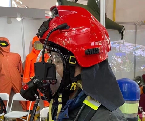 4G ライブビデオ 消防士熱カメラ 頑丈な高防護体ヘルメットカメラ 防水 防火