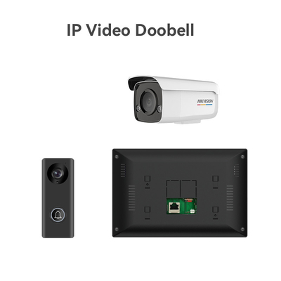 166° 視角 全黒/銀色 WIFI ビデオ ドアベル 8ヶ月 H.264 コーデッド形式でスタンド