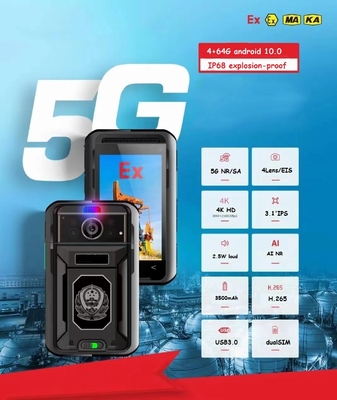 高ビットレート 256kbps-8Mbps 5Gボディカメラ 13百万ピクセルリアカメラ