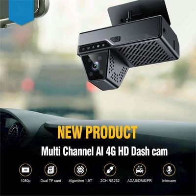 4G顔認識 AIダッシュカメラ ADAS DSM SOS GPS H.264/H.265 ビデオ圧縮による高度運転支援システム
