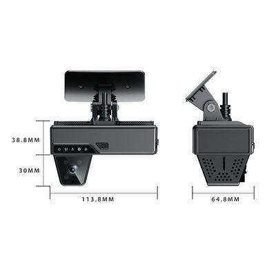 170度視角 4Gダッシュカメラ,FAT32ストレージ技術とコンパクトな0.4lbsデザイン,商用車両監視に適しています