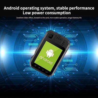 2K警察ボディカメラ,Android 12システムとH.265/H.264エンコーディング