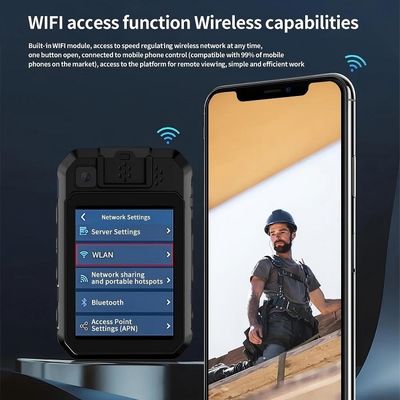 2K警察ボディカメラ,Android 12システムとH.265/H.264エンコーディング