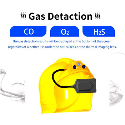 熱画像 炎 ハードハットヘルメット 赤外線カメラ