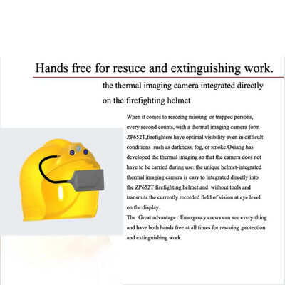 熱画像 炎 ハードハットヘルメット 赤外線カメラ