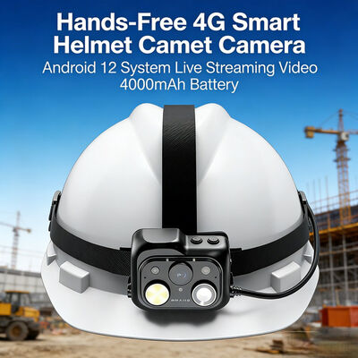 リアルタイムビデオPTT付き4Gスマートヘルメットカメラ(クラウドプラットフォーム対応)