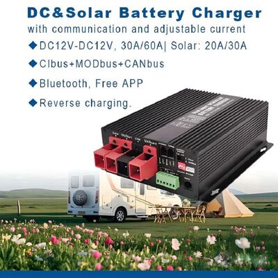 12V 30A 60A DC-DC 太陽電池充電器 シバス モッドバス カンバス