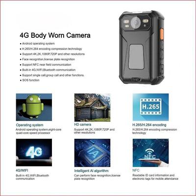 4G Body Camera SIM B28 Rtmp Rtmps Rtsp Protocol