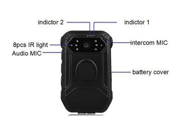 警察のすり切れたカメラ ビデオ録画10時間のIP65防水DVR