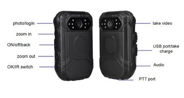 警察のすり切れたカメラ ビデオ録画10時間のIP65防水DVR