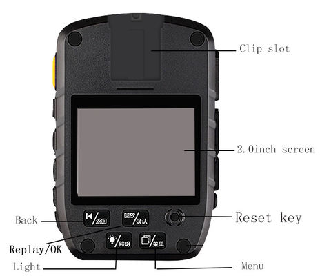 小型4K警察のすり切れたカメラの無線法の執行1080Pのビデオ・カメラ5.0 MP CMOSセンサー