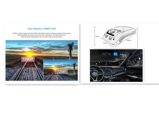 Hi3520dV400 H.265 HD 1080Pデュアル・チャネル車のレコーダー