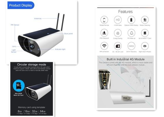2つの方法可聴周波serurityのカメラが付いているHD 4G電池の屋外の防水カメラ