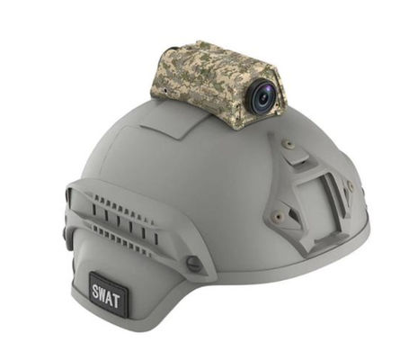 こぼされた軍の戦術的な安全ヘルメットのカメラ二重レンズH.265 HDMIは防水する