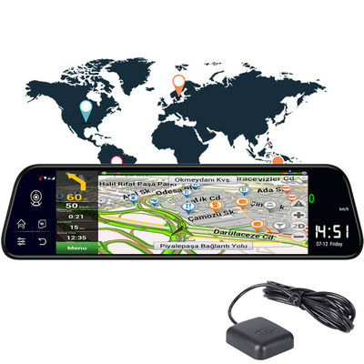 Android8.1車DVR 1080P GPSの運行ADASカムコーダー800mah