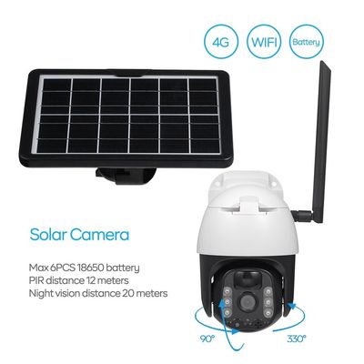 裏庭のためのセキュリティ システム4Gの太陽屋外のカメラの防水IP66カメラ