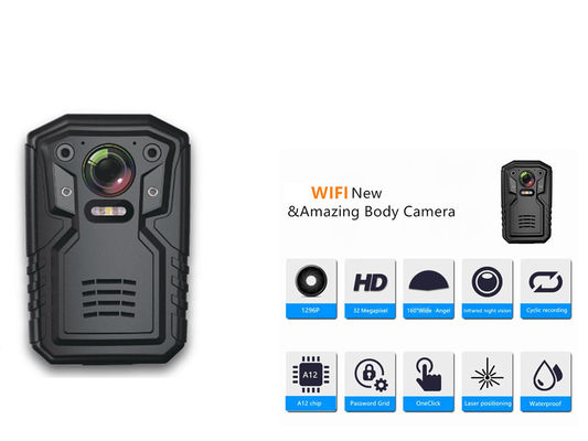 1080P HD個人的なボディ カメラ2.0"は32GB記録/5000Mah電池でLCD造った