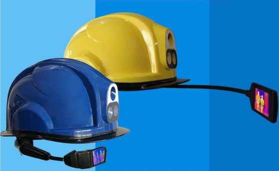 4Gスマートな温度の測定のヘルメットのカメラのアンドロイド7.1Bluetooth4.0 GPSはライトを導いた