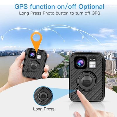 H.264 MP4 MPEG4 CMOSの警察のすり切れたカメラはIP67 0.91"をLCD防水する