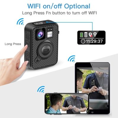 H.264 MP4 MPEG4 CMOSの警察のすり切れたカメラはIP67 0.91"をLCD防水する