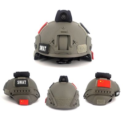 2.4GHz GPS ヘルメットカメラ 兵士のための3600mAhのライブストリーミング