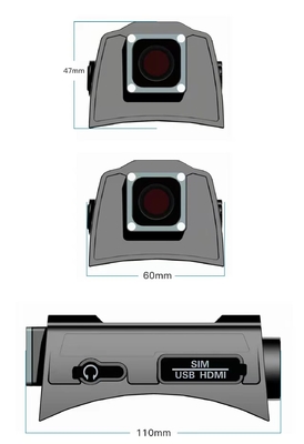 GPSのレーザー光線写真軍の戦術的なヘルメットのカメラ4GスマートなEMMC 16GB AR