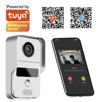 DC12V WIFIのビデオ ドアベルIRはTuya APPの色の偏差を切らなかった