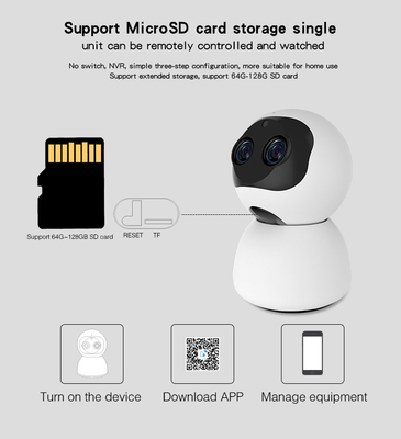 双眼PTZの監視カメラの対面声の通話装置1080P PTZ WIFI IPのカメラ