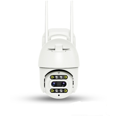 双眼2.0MP 4G Wifiの保安用カメラのドームはDC12V 2Aの夜間視界を形づける