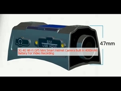 3G 4G Wi-Fi GPS ミニ スマート ヘルメット カメラ 内蔵 4000mAh バッテリー